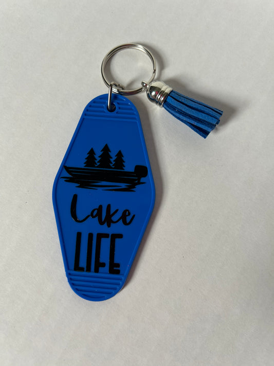 Boat Motel Keychain