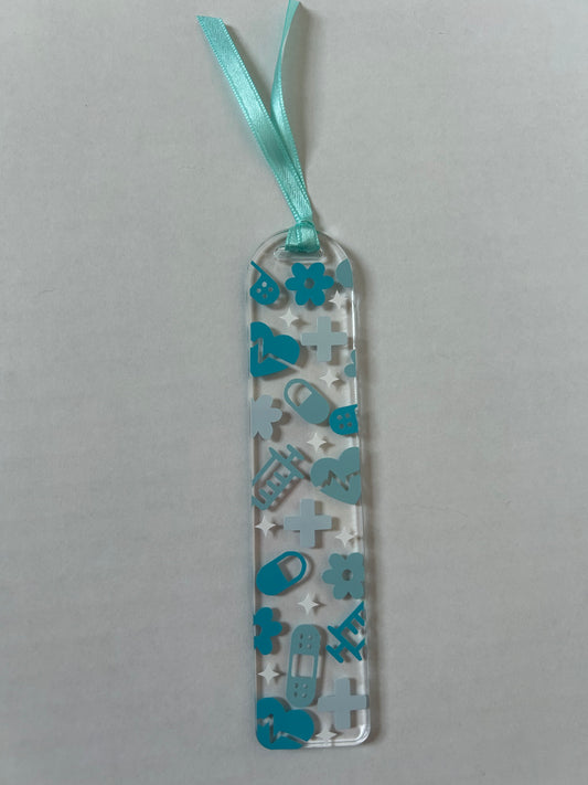 Blue Nurse Bookmark